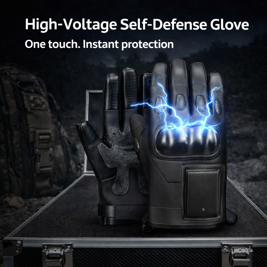 Tactical StunGuard Pro High‑Voltage Self‑Defense Glove One touch. Instant protection.
