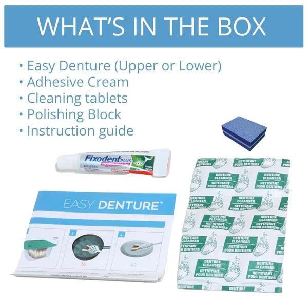 Acezozla® Medical Full Denture with Strong Suction ✅ Made and Shipped from the USA🍀