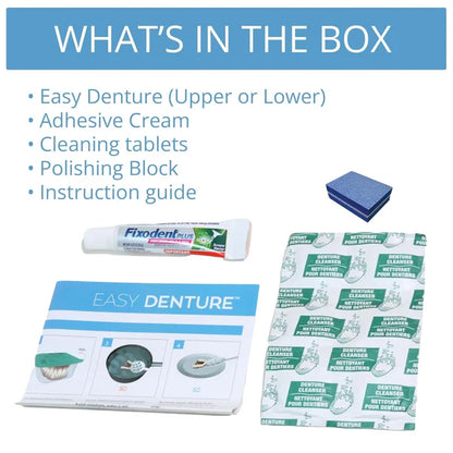 Acezozla® Medical Full Denture with Strong Suction ✅ Made and Shipped from the USA🍀